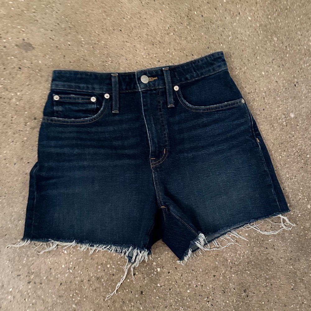 Madewell Dark Indigo Denim Jean Shorts